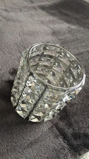 Brand new silver makeup organizer
