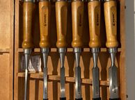 main image for ad BRAND NEW 6pcs Wood Chisel Set for Woodworking CRV Steel with Walnut Handle in Wooden Premium Box