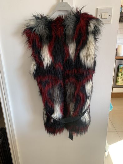 faux fur gillet PINKO