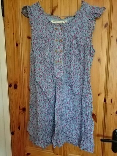 French connection blue and pink pretty dress