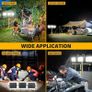 300W Tripod Stand LED Work Light, 3 Adjustable Head Floodlight, Flexible Portable Job Site Light, 30000LM 110V 240V Outdoor Indoor worklight for Workshop, Garage, Construction, Basement Image 3