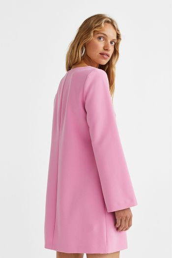 H&M pink square neck dress new with tags