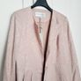Edina Ronay Blush Pink Embossed Pattern Coat Size L/XL Image 2