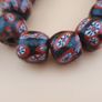 Venetian Style Floral Glass Bead Necklace Strands Antique Design Image 3