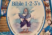vintage new Bible book with stickers for children