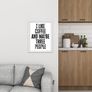 Prints With Personality - I like coffee and Maybe 3 People - A4 Framed Print Image 3
