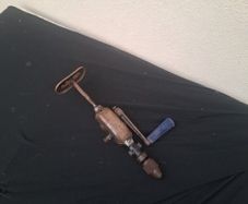 Small manual drill vintage tool possible to post