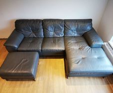 Right Hand Corner Sofa with footstool