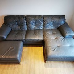 Right Hand Corner Sofa with footstool