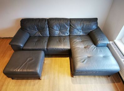 Right Hand Corner Sofa with footstool