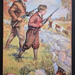 Peters ammunition advertisement, vintage style metal sign .