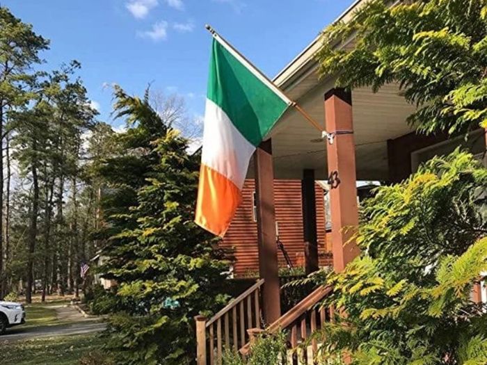 Ireland Flag, Irish Flag Polyester with Brass Grommets, 3x5 Foot 90 X 150cm (FREE POSTAGE)