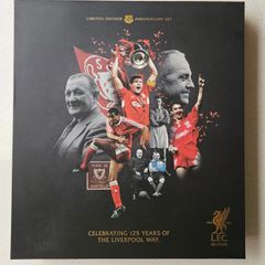 Official Liverpool FC 125th Anniversary Limited Edition Double Shirt Box Set - Size Large (Pristine Condition)