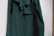 green and black dress