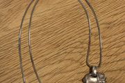 Vintage Sterling Silver Elephant Necklace
