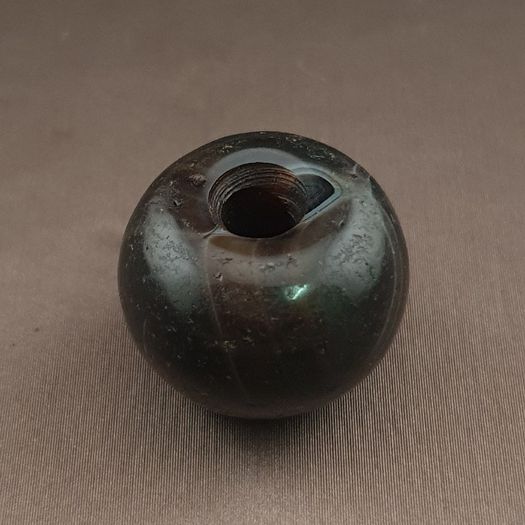 Vintage Natural Pattern Suliemani Tire Shape Agate Bead Amulet