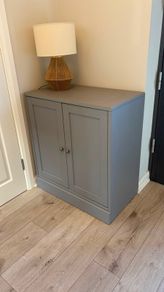 IKEA HAVSTA Grey-Beige Storage Cabinet - Like New