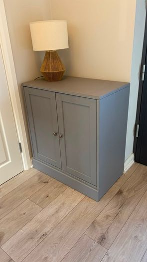IKEA HAVSTA Grey-Beige Storage Cabinet - Like New
