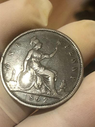 1862 One Penny Victoria