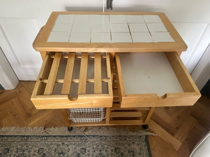 Bamboo Kitchen Trolley