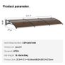 Window Door Awning Canopy 40" x 120", UPF 50+ Polycarbonate Entry Door Outdoor Window Awning Exterior, Front Door Overhang Awning for Sun Shutter, UV, Rain, Snow Protection, Hollow Sheet Image 3