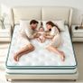 King Mattress 5FT | 12" King-Size Hybrid Mattresses | 7 Zone Pocket Sprung Memory Foam Mattresses Soft/Plush - 150x200x30cm Image 2