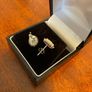 Stunning pair of White Opal Stud Earrings Image 7