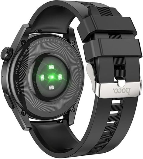 Hoco Y9 - Smart Sports Watch Call Version, Screen: TFT 1.32 Inch, 3.5D Touch Screen, IP68 Waterproof, BT V4.0, Support Multiple Exercise Modes, Heart Rate, 19 Languages - Black