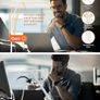 160 LED Desk Lamp Super Bright Dimmable Clamp Lamp for Home Office with 3 Colour Temperatures and 10 Brightness Levels, Office Lamp with 10W USB Adapter Image 3