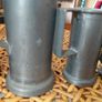 Antique French solid pewter measuring tankards Fleurs de lys complete set Image 7