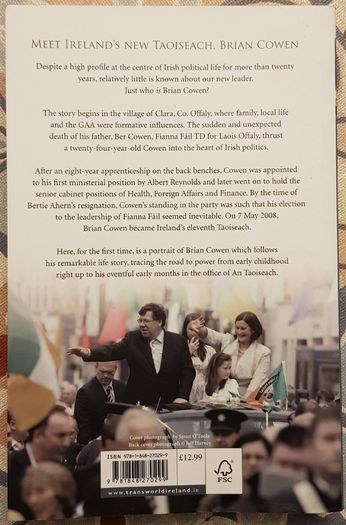 Brian Cowen: The Path To Power by Jason O'Toole