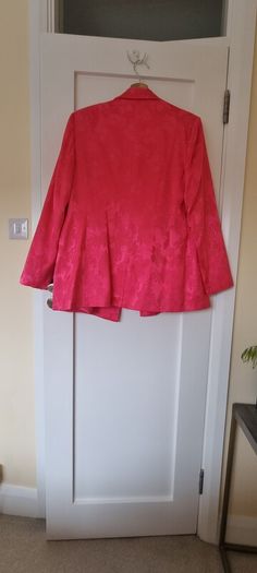 Pink Satin jacquard suit