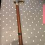 Collapsible wooden walking stick with decorative handle Image 5