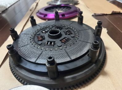 Exedy 1jz carbon twin clutch/flywheel kit