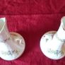 Claddagh China Pair Of Two Handled Floral Vases Made In Galway Ireland Image 3