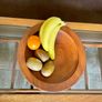 Vintage MCM Wood Fruit Pedestal Bowl Tazza Image 10
