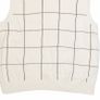 Tommy Hilfiger Mens Patterned Vest Cream Check V Neck Tight Knit Sleeveless Image 5