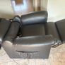 Electric leather reclining lift chair. Image 4