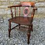 Victorian Elm & Beech Windsor Armchair. Image 2