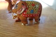 Hand Painted Elephant Key Ring for Sale