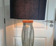 Mercury glass table lamp