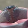 Medieval Nomad Green Garnet Bronze Ring 9th-13th AD Image 10