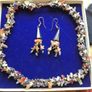 Vintage Multi Stone Necklace and Earrings Set Image 6