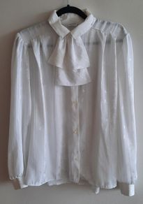 Vintage 'Traffic' White Blouse