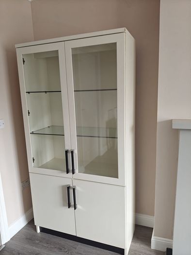 ikea cabinet with shelves