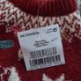 3-6m, Brand-New Next Baby Red Fair Isle Cable Knit Robin Jumper Dress Image 4
