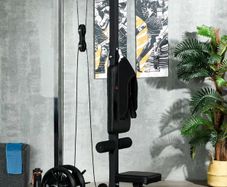 Lat pull down and low row machine (new in box)