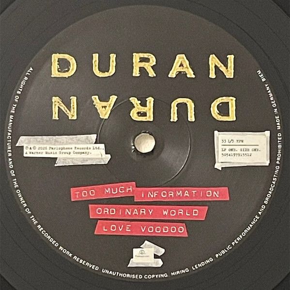 Duran Duran (Wedding Album) x2 Vinyl LP 180g NEW