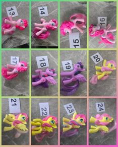 1e Each - Selection 2 - McDonalds Toys MLP G4 My Little Pony