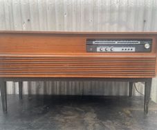 Retro vintage radiogramme record player unbranded for restoration c1960